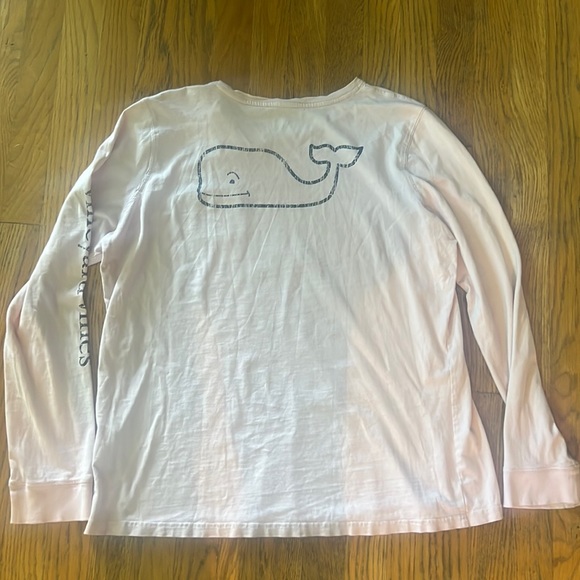 vineyard vines T- Shirt Vintage À Manches Longues avec Poche Baleine Femme